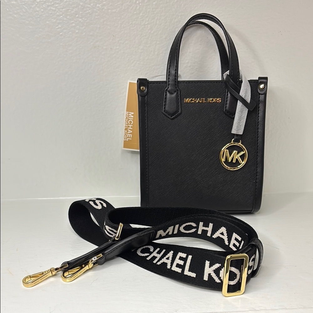 Michael Kors Mercer NWT Black Mini Crossbody
